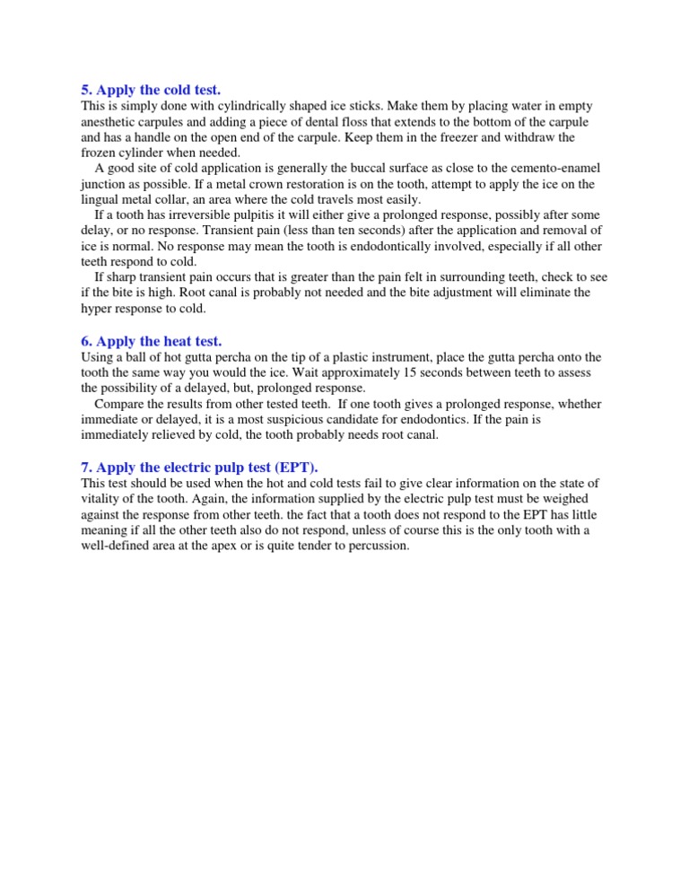 Apply The Cold Test | PDF | Science & Mathematics