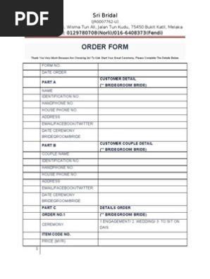 ORDER FORM