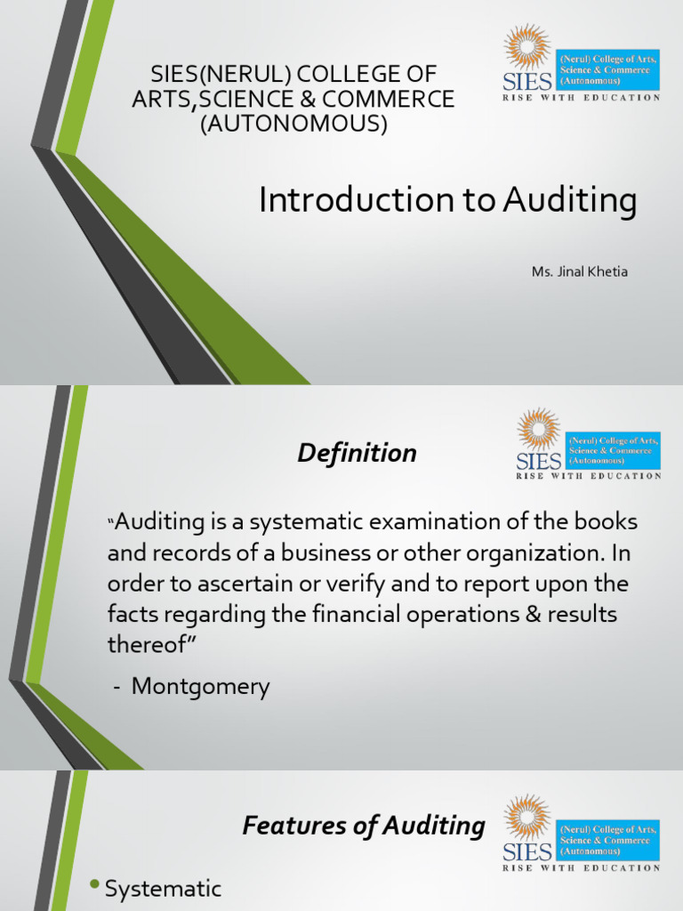 Overview of Auditing Principles and Types | PDF | Audit | Accounting