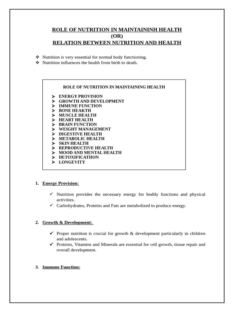 Nutrition's Impact on Health and Longevity | PDF | Carbohydrates ...