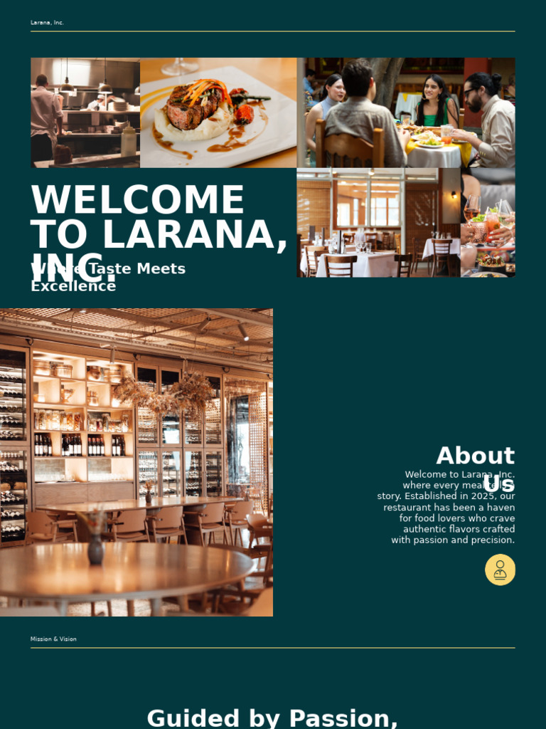 Green Elegant Restaurant Business Presentation | PDF | Restaurants ...