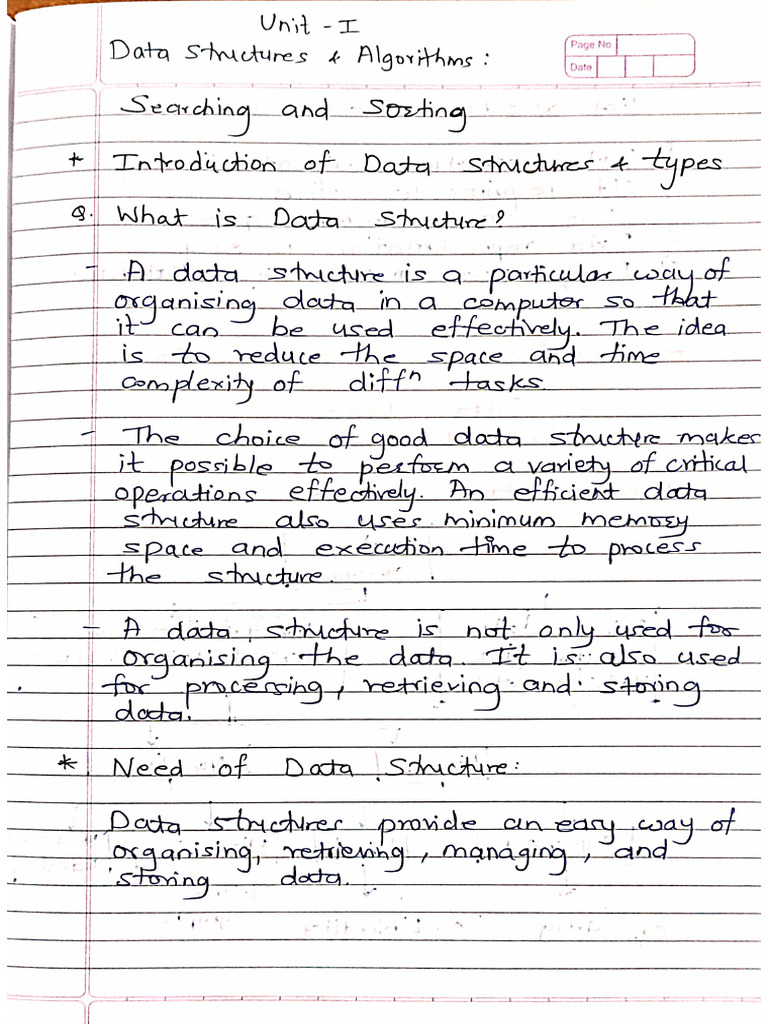 DS Unit-1 Notes | PDF