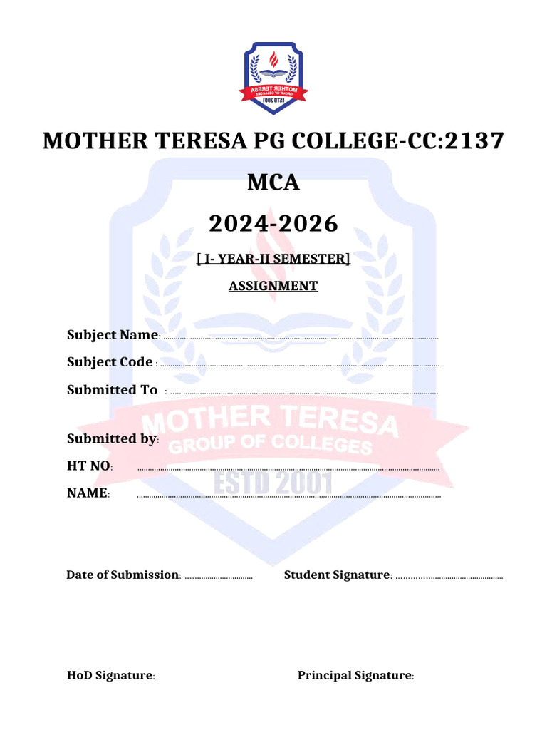Assignment - Format-II SEMESTER | PDF