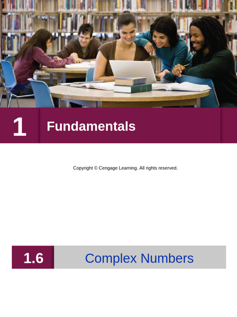 1.6 Complex Numbers (1) .... | PDF | Numbers | Complex Number