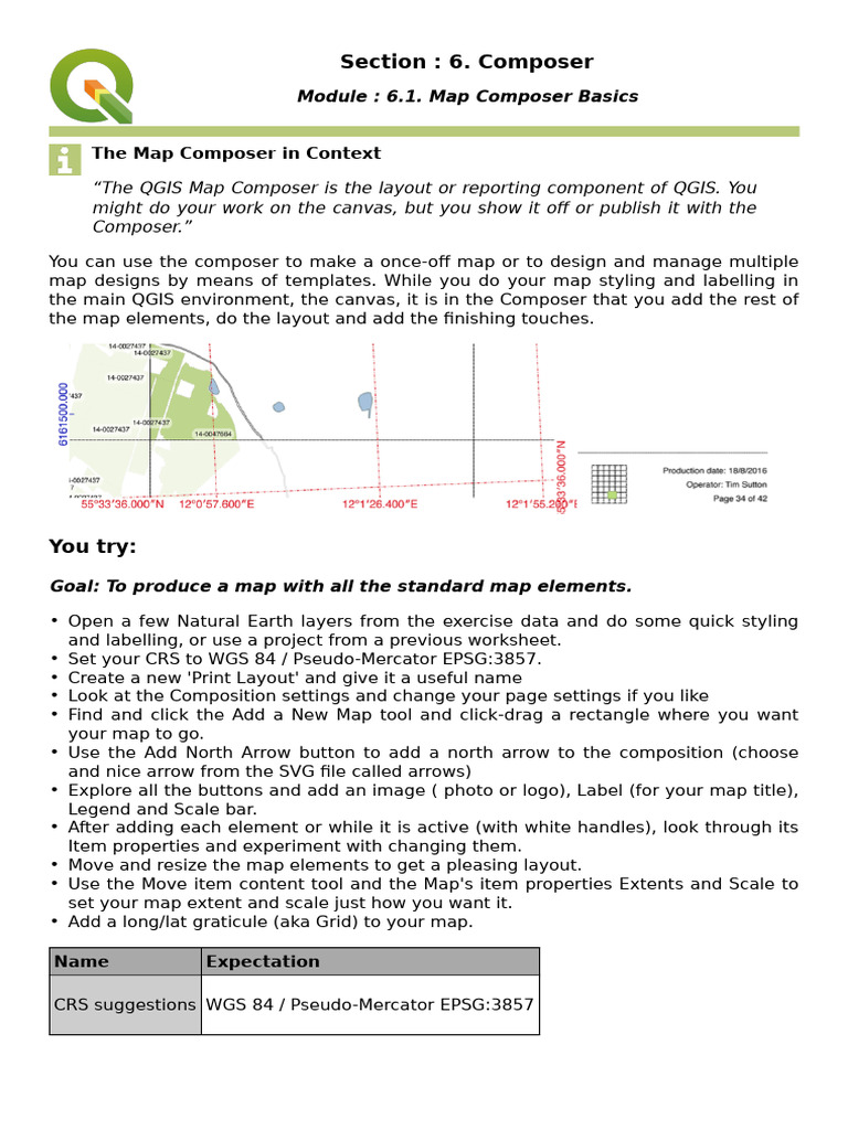 QGIS Map Composer Essentials | PDF | Page Layout | Cartography