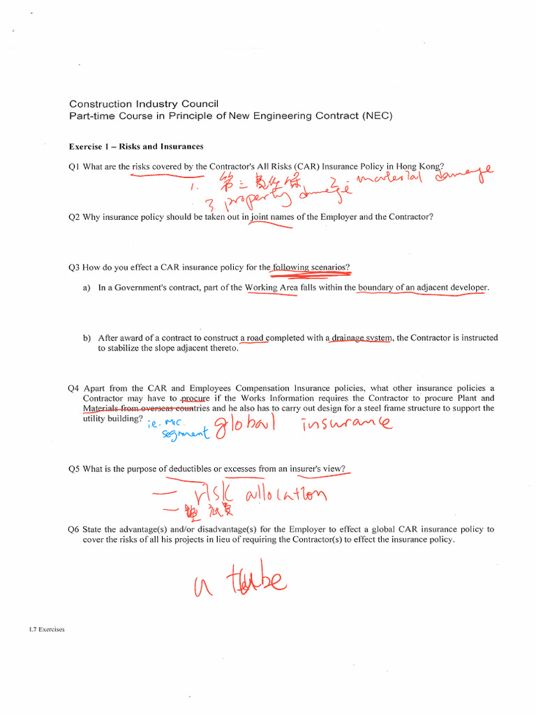 Lecture 7 Exercises | PDF