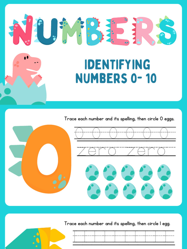 Colorful Fun Numbers Presentation PDF | PDF