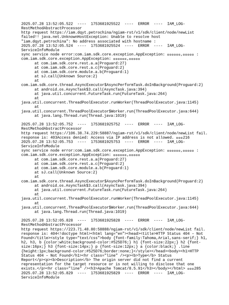 403 Forbidden Errors in IAM SDK | PDF | Java (Programming Language ...