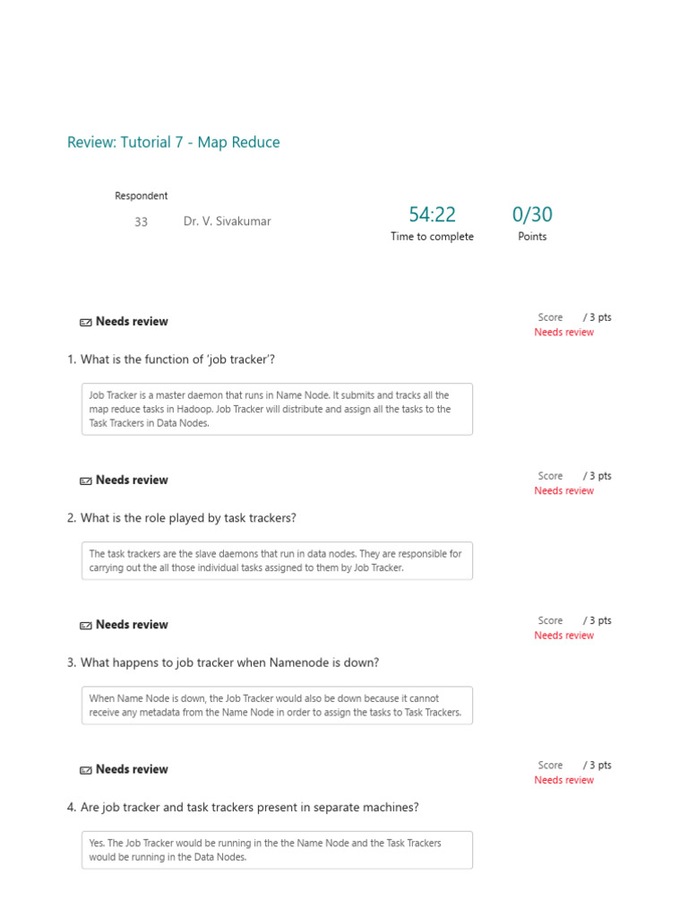 Tutorial 7 - Map Reduce - Sample Response | PDF | Map Reduce | Apache ...