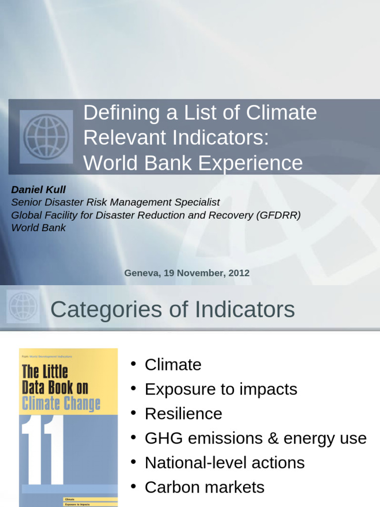 Climate Indicators for Disaster Management | PDF | Climate Change ...