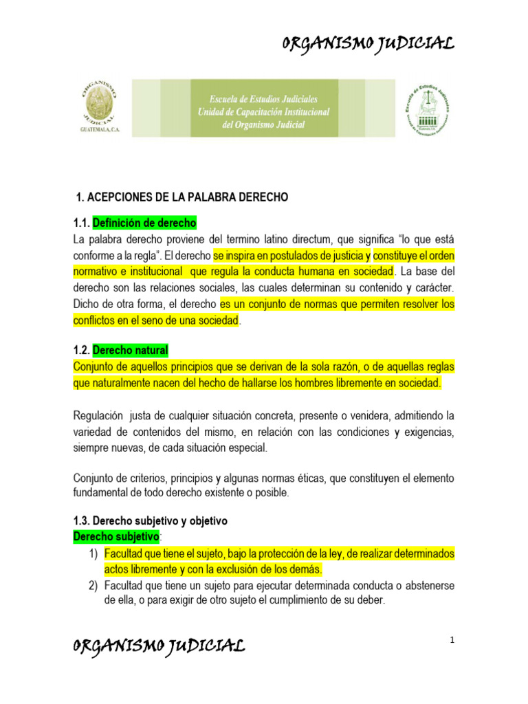 Conceptos Clave del Derecho Jurídico | PDF | Justicia | Crimen y violencia