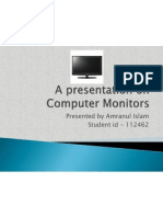 A Presentation On Computer Monitors