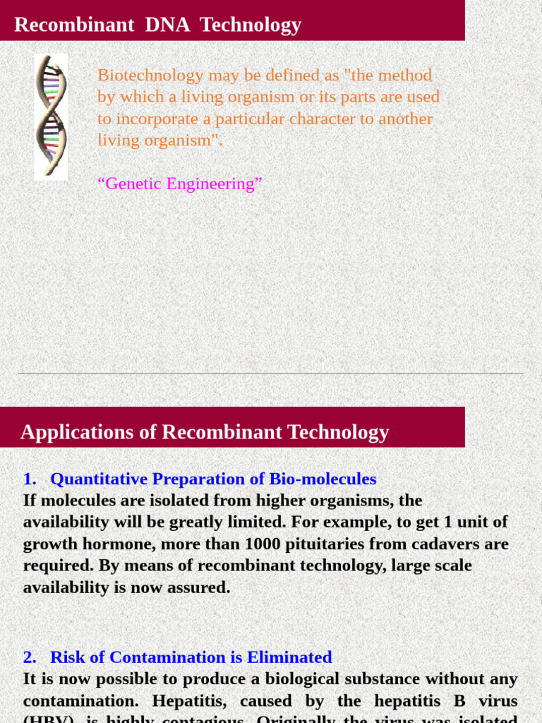Overview of Biotechnology and Gene Therapy | PDF | Crispr | Retrovirus