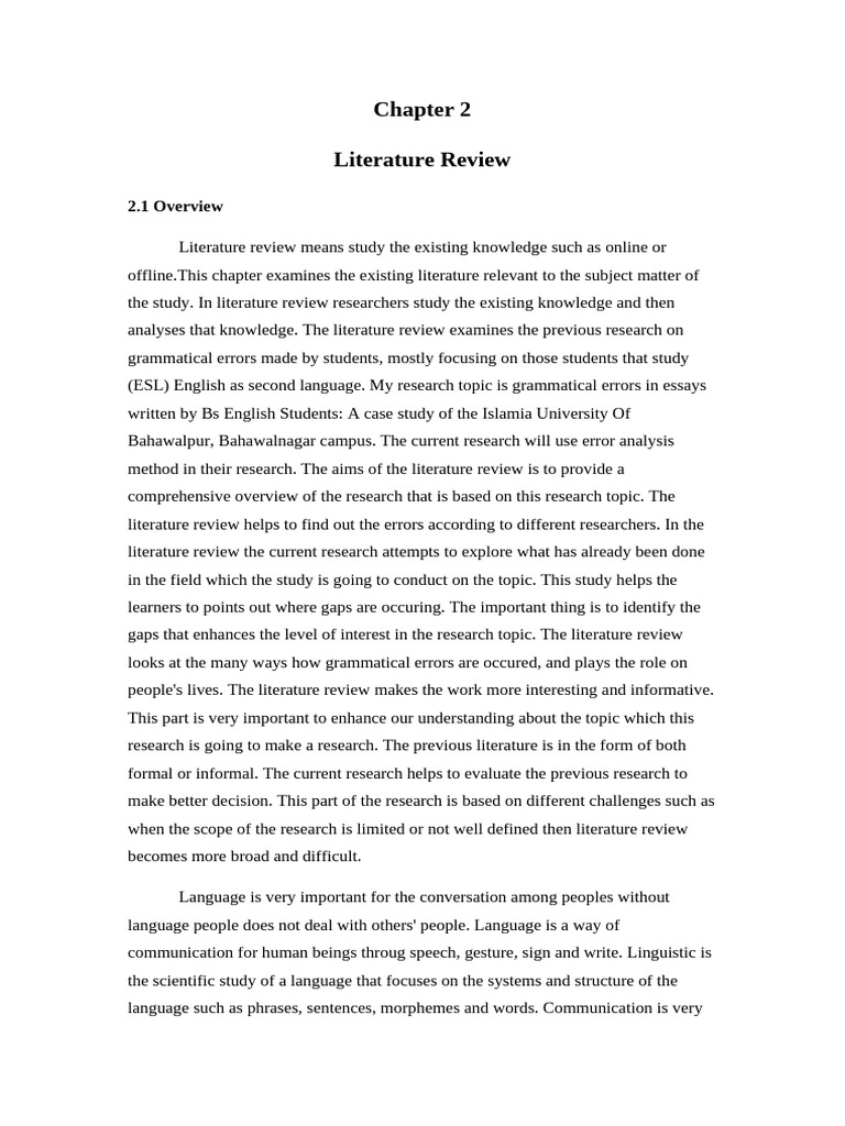 Grammatical Errors in ESL Essays | PDF | Second Language | Error
