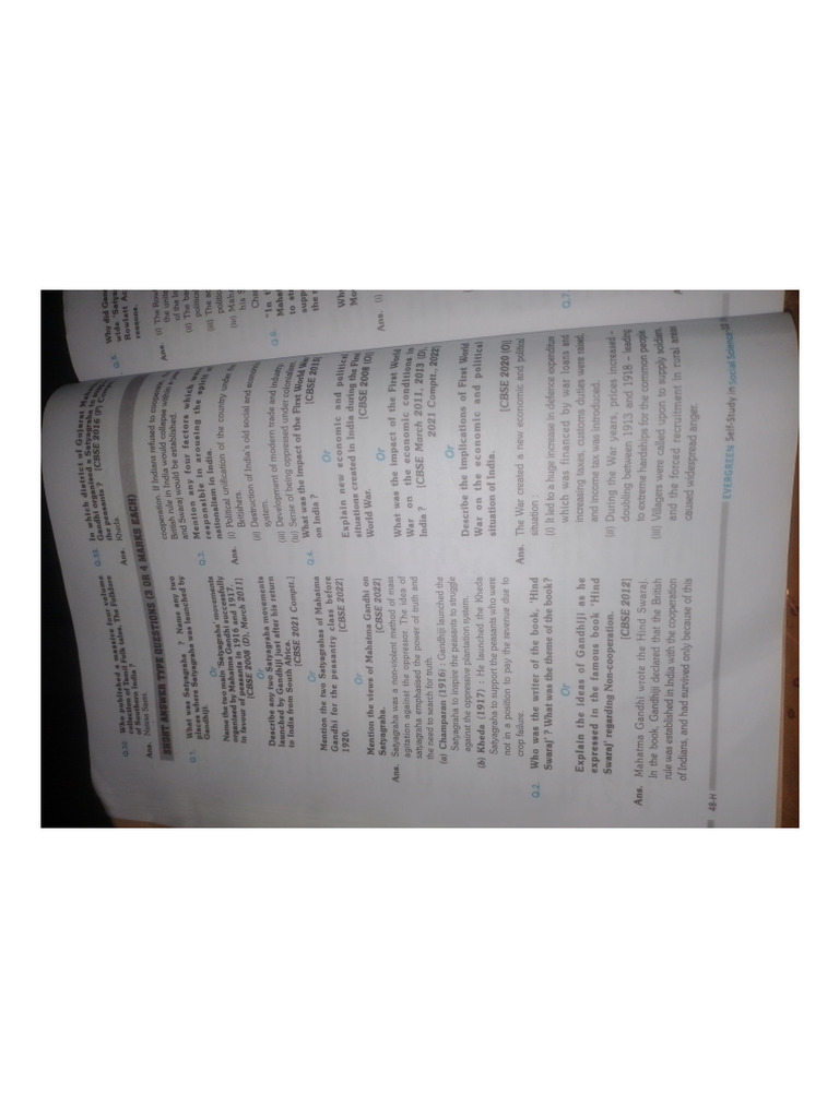 History Chapter 2 PYQs | PDF