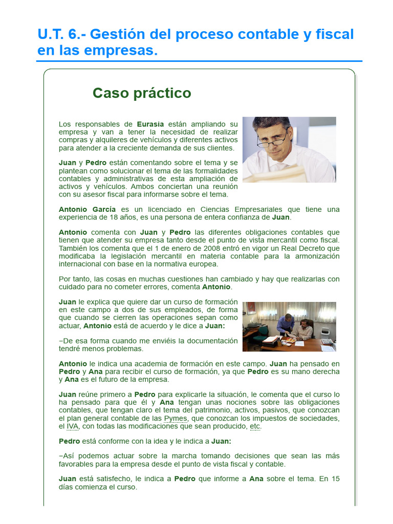UT6 - Gestión Del Proceso Contable y Fiscal en Las Empresas | PDF ...