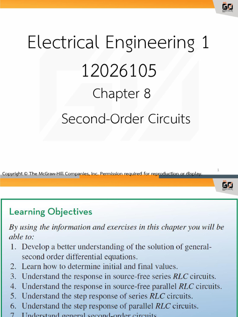Second-Order RLC Circuits Overview | PDF | Electrical Network ...