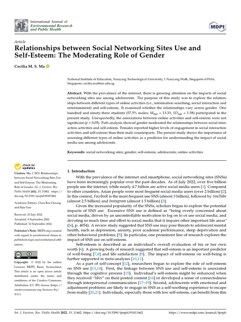 Relationships Between Social Networking Sites Use | PDF | Social ...