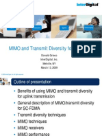 Mimo and Transmit Diversity For Sc-Fdma: Donald Grieco Interdigital, Inc. Melville, Ny March 13, 2009