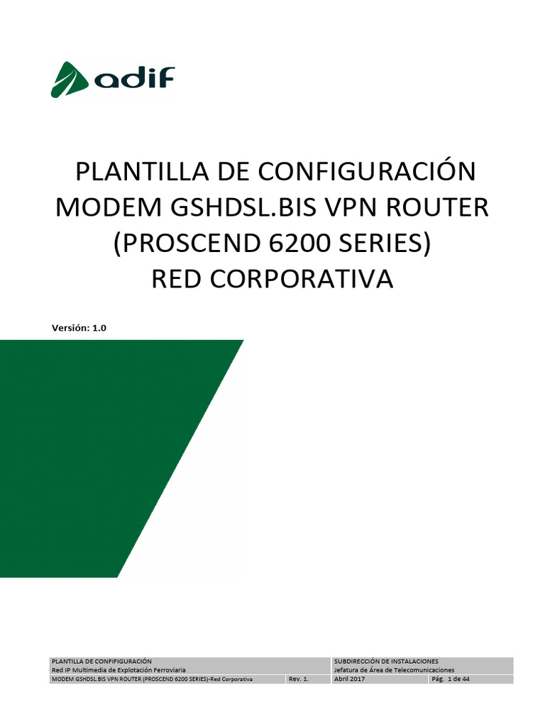 IMPORTANTConfiguración ATOM+Modem+Red+Coorpora | PDF | Enrutador ...