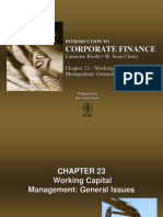 Chapter 23 - Working Capital Management - General Issues