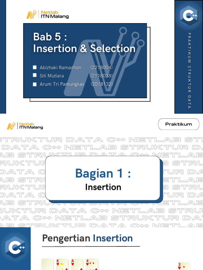 Algoritma Insertion dan Selection C++ | PDF