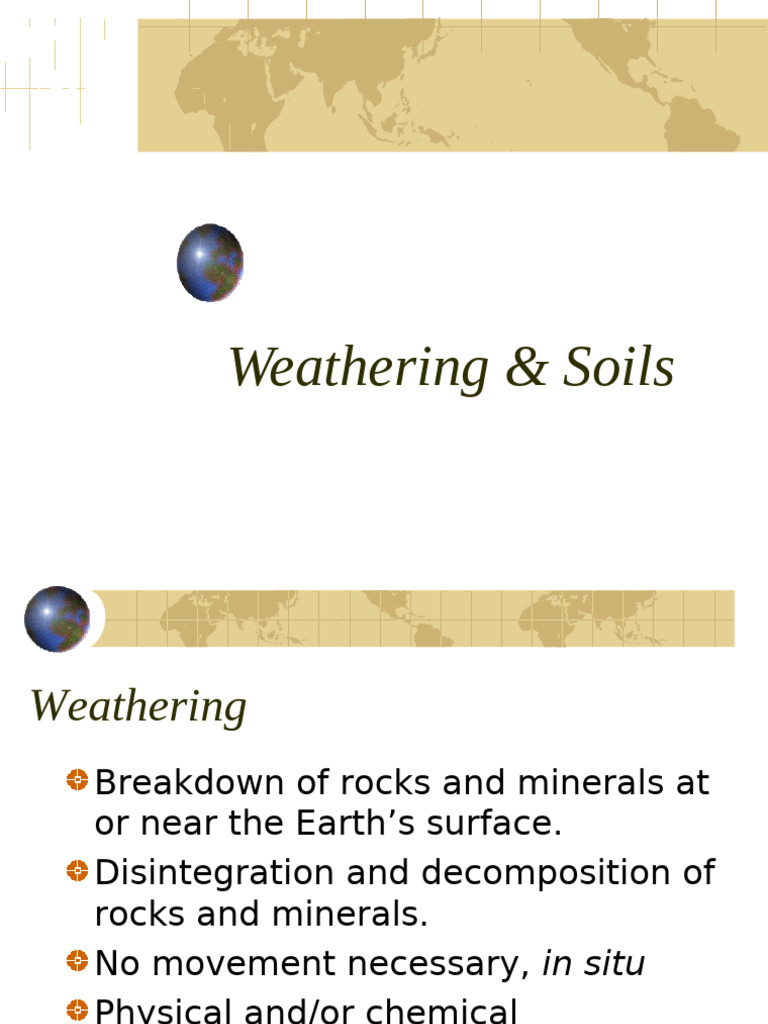 Weathering Processes and Soil Formation | PDF | Soil | Weathering