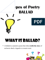 Types of Poetry - Ballads