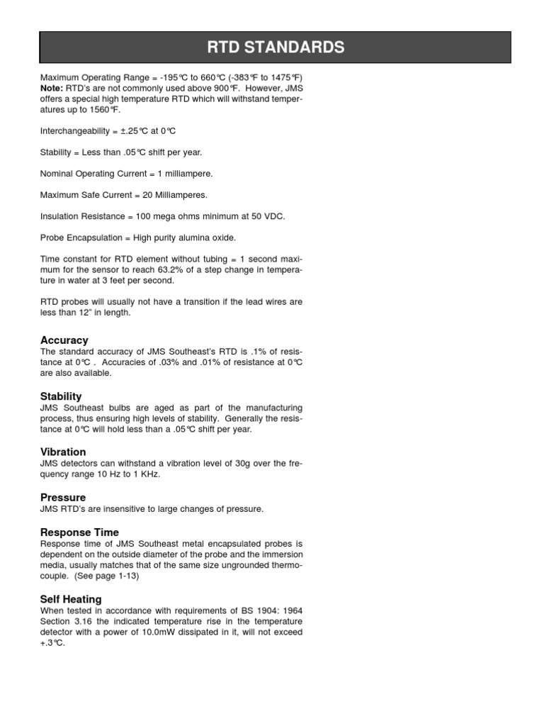 RTD Standards and Specifications Guide | PDF | Science & Mathematics