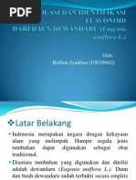 Download Isolasi Dan Identifikasi Flavonoid Ppt by Adi Rohandi SN90621872 doc pdf