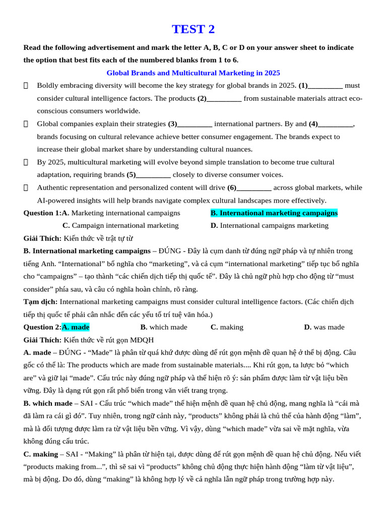 Test 2 - Unit 2 - GV | PDF