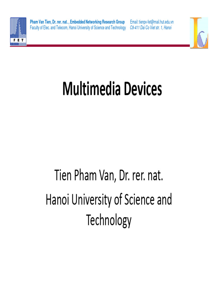 Chap4 Multimedia Devices | PDF | Charge Coupled Device | Touchscreen