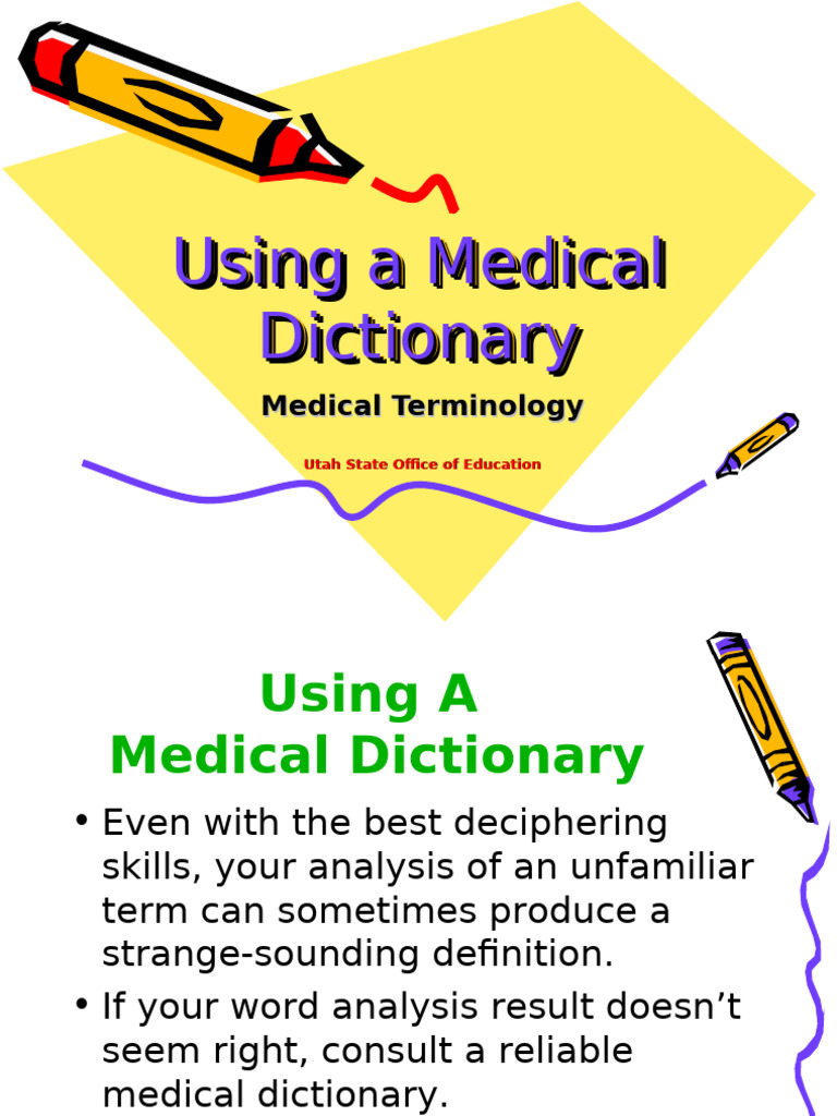How to Use a Medical Dictionary | PDF | Dictionary | Lexicography