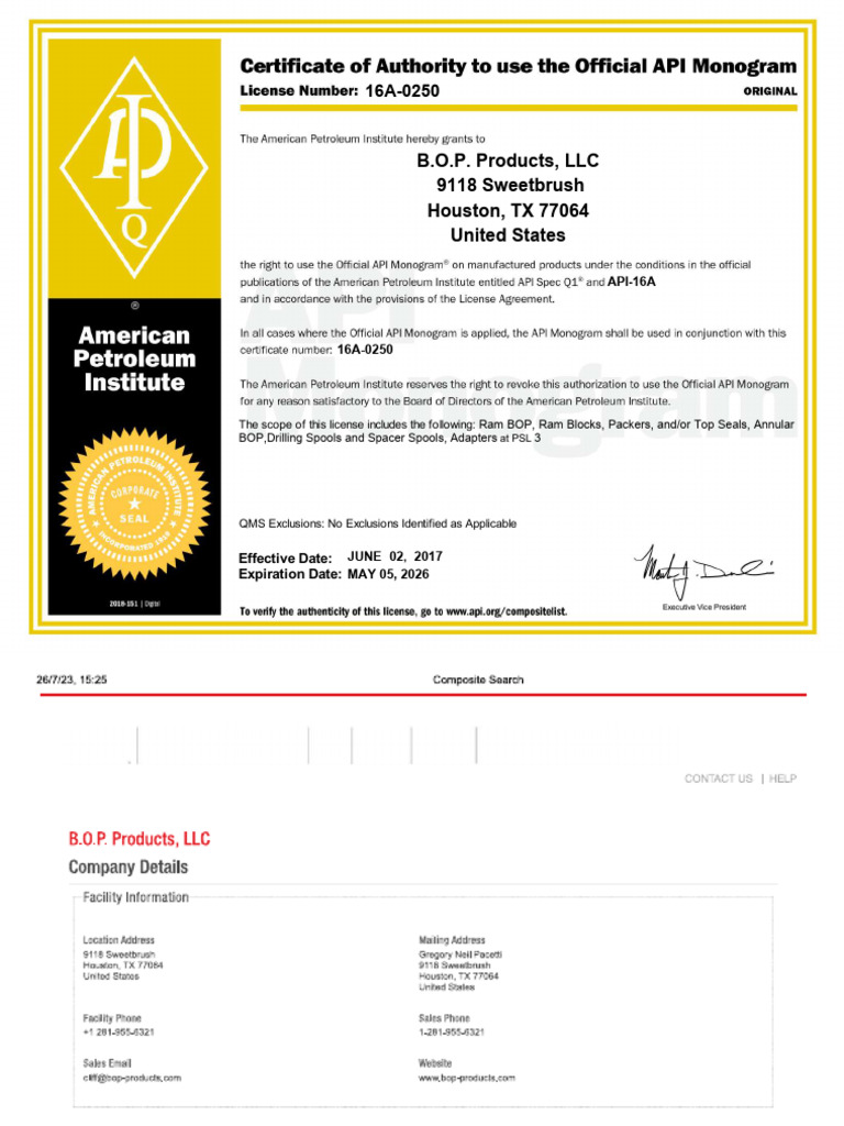 QMS Exclusions for BOP Equipment | PDF | Nondestructive Testing