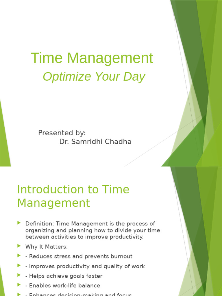 Effective Time Management Techniques | PDF | Time Management ...