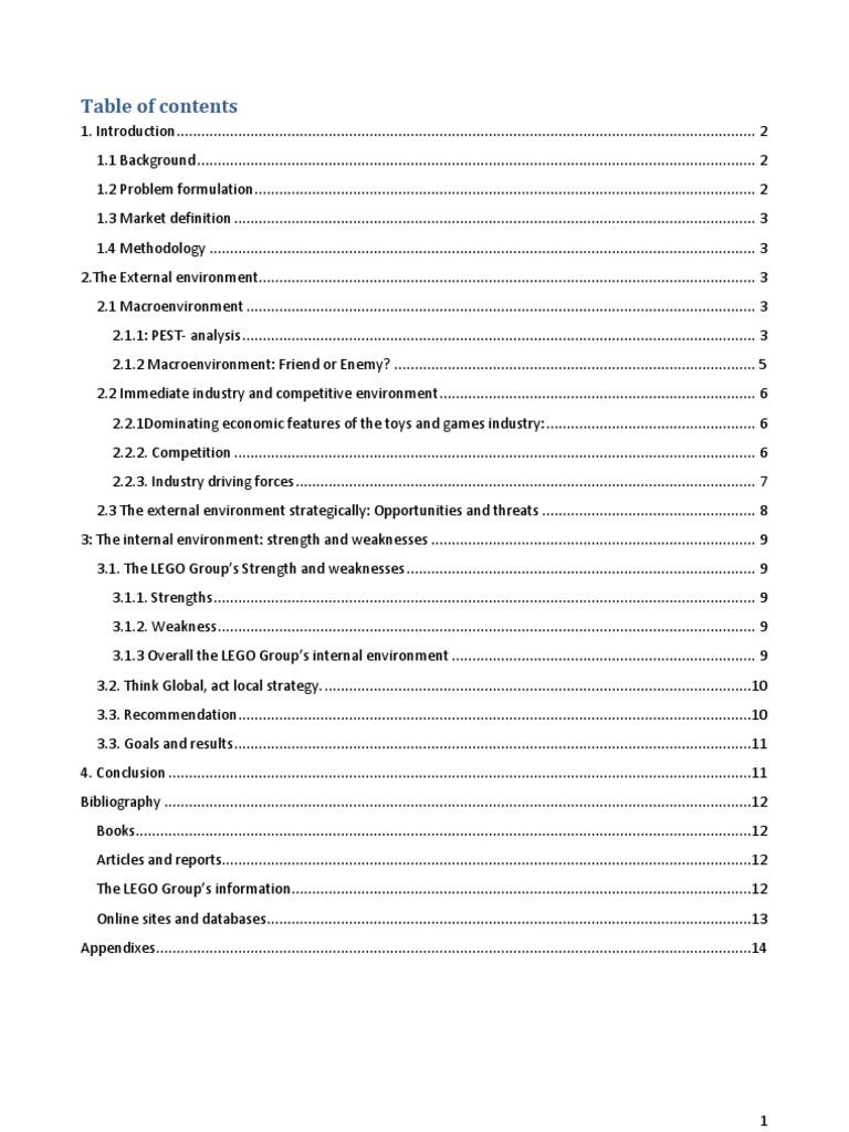 Lego 1 | Download Free PDF | Strategic Management | Lego