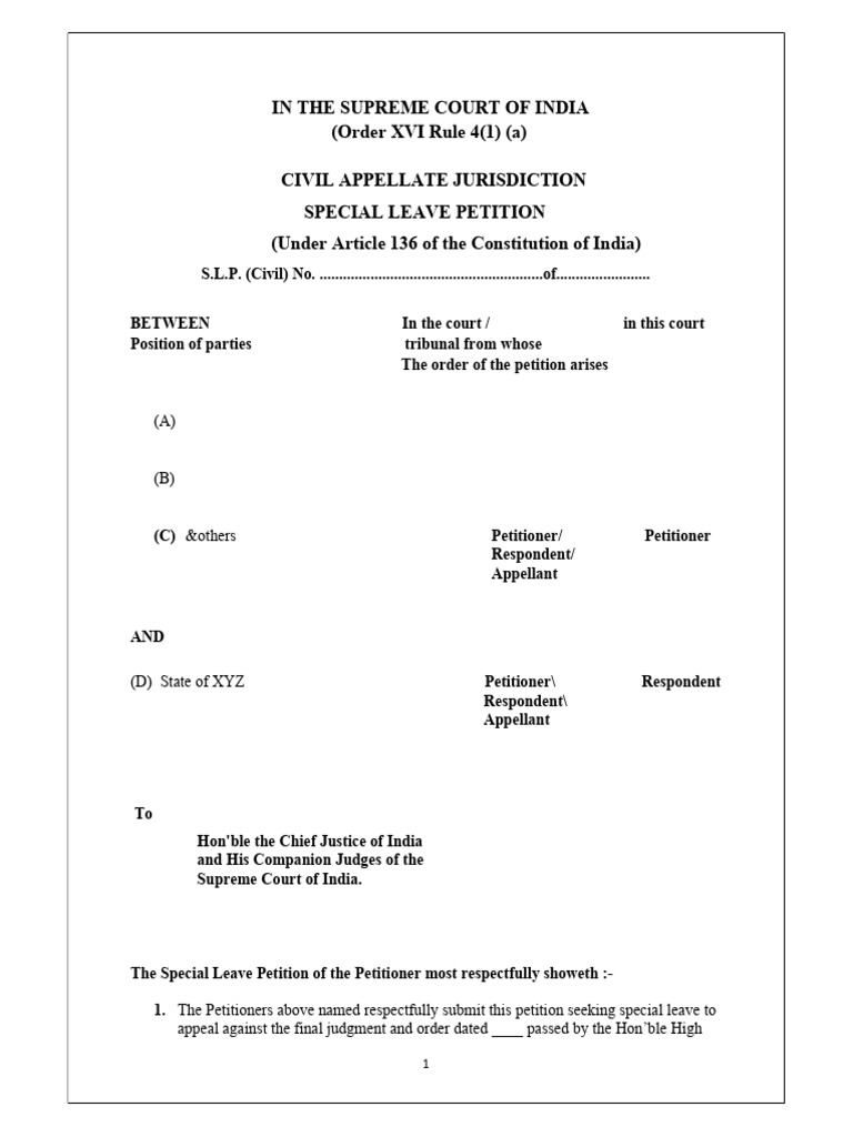 Special Leave Petition on Dearness Allowance | PDF | Cost Of Living ...