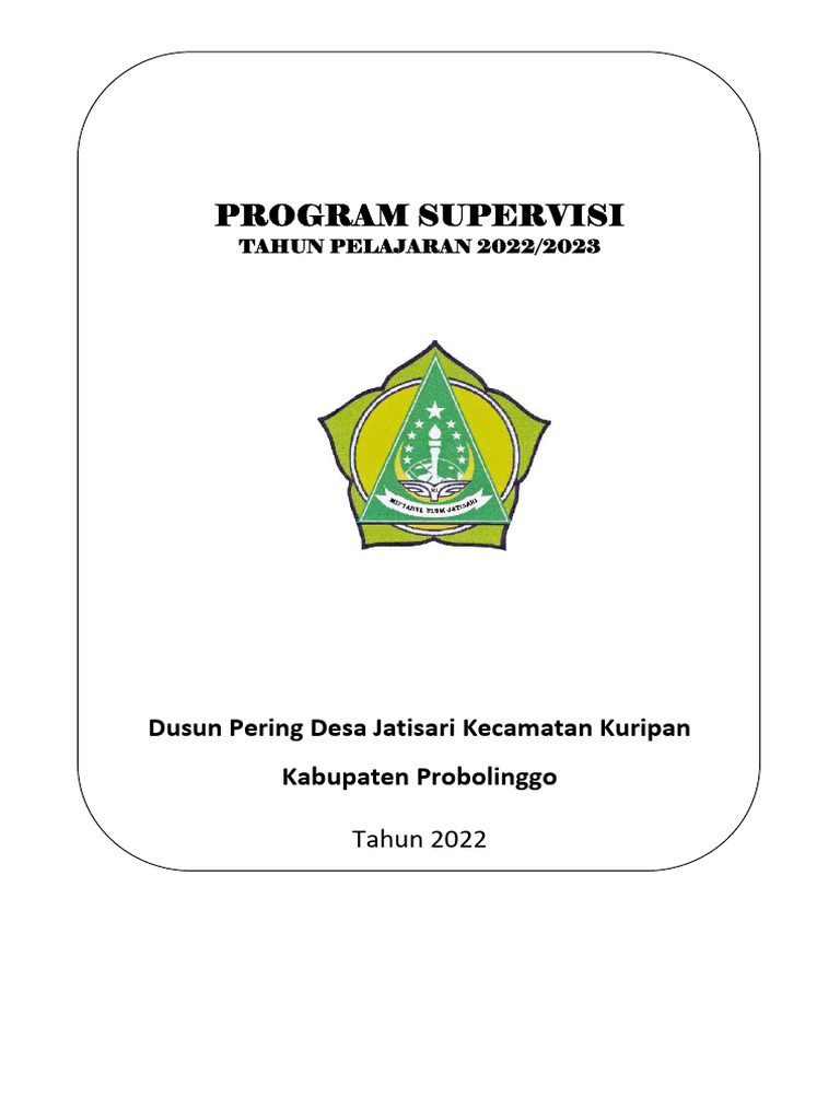 Program Supervisi | PDF