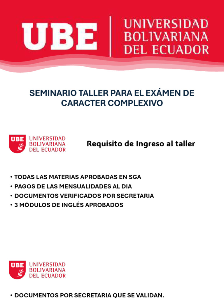 Seminario Taller Examen Complexivo | PDF