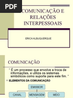 COMUNICAÇÃO E RELAÇÕES INTERPESSOAIS
