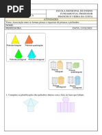 Atividades sobre Prismas e Pirâmides 4º Ano | PDF | Vértice (Geometria ...