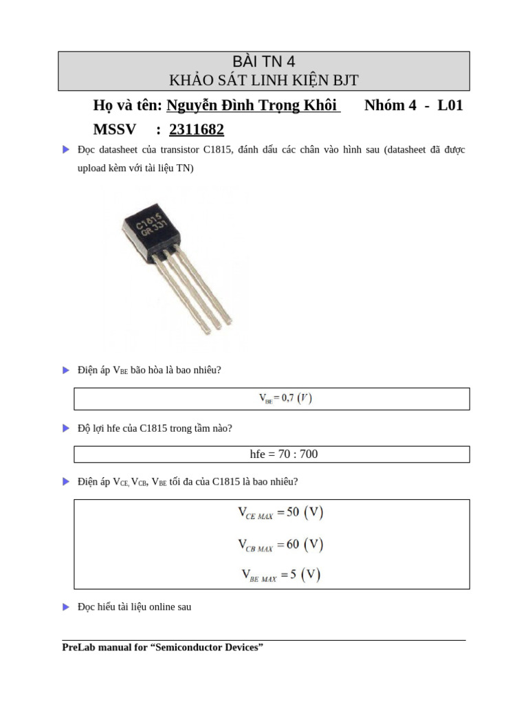 0 VLBD 2022 Prelab 4 | PDF