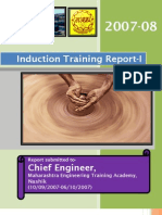 Induction Training Report-I: Chief Engineer