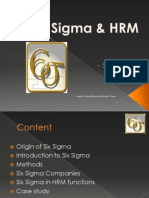 Six Sigma &amp Human Resources