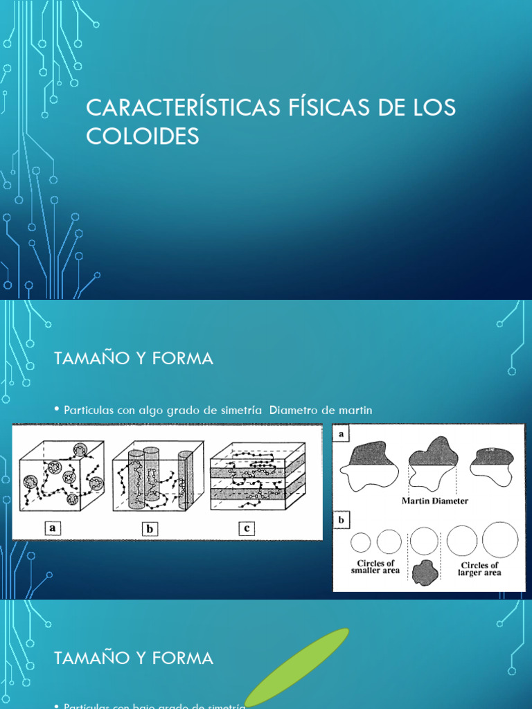 Características y Modelos de Coloides | PDF | Partícula | Coloide
