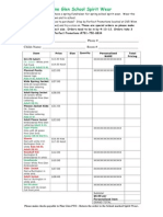 Pine Glen Order Form