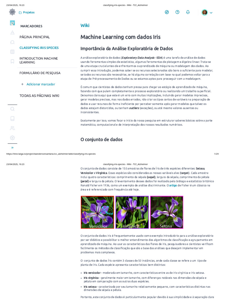 Classificação de Espécies de Íris | PDF | Histograma | Distribuição normal