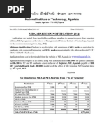 National Institute of Technology, Agartala: Fee Structure of MBA at NIT Agartala From 1 To4 Semester