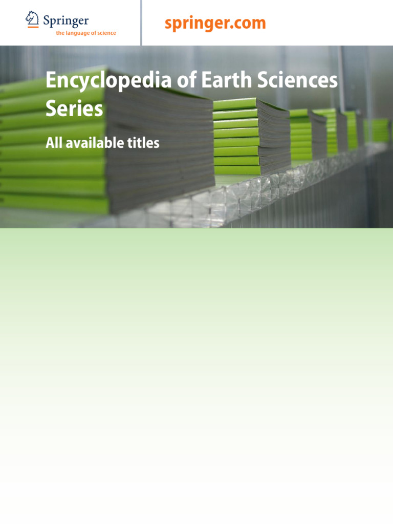 Encyclopedia of Earth Sciences Series | PDF | Rock (Geology) | Igneous Rock
