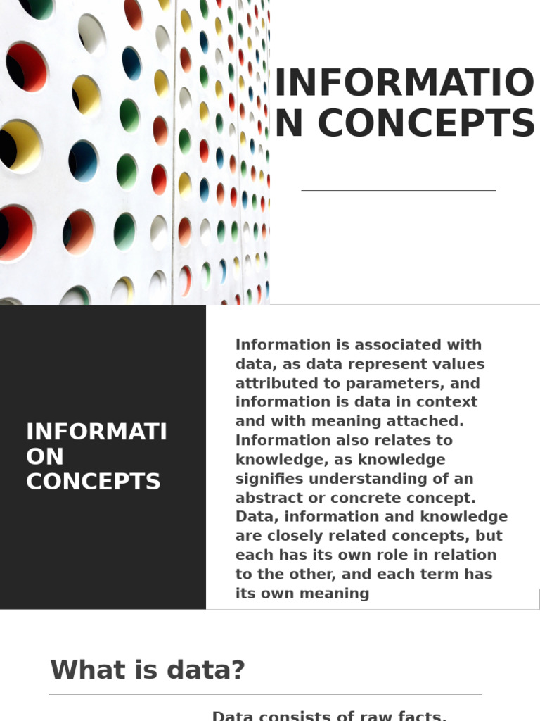Understanding Information Concepts | PDF | Information | Data
